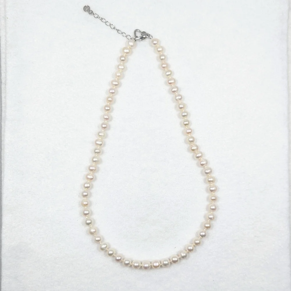 REAL - 7-8mm Pearl Necklace - Picture 2 of 13